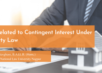 Article on Law Related to Contingent Interest Under Property Law