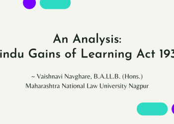 hindu gains of learning act analysis